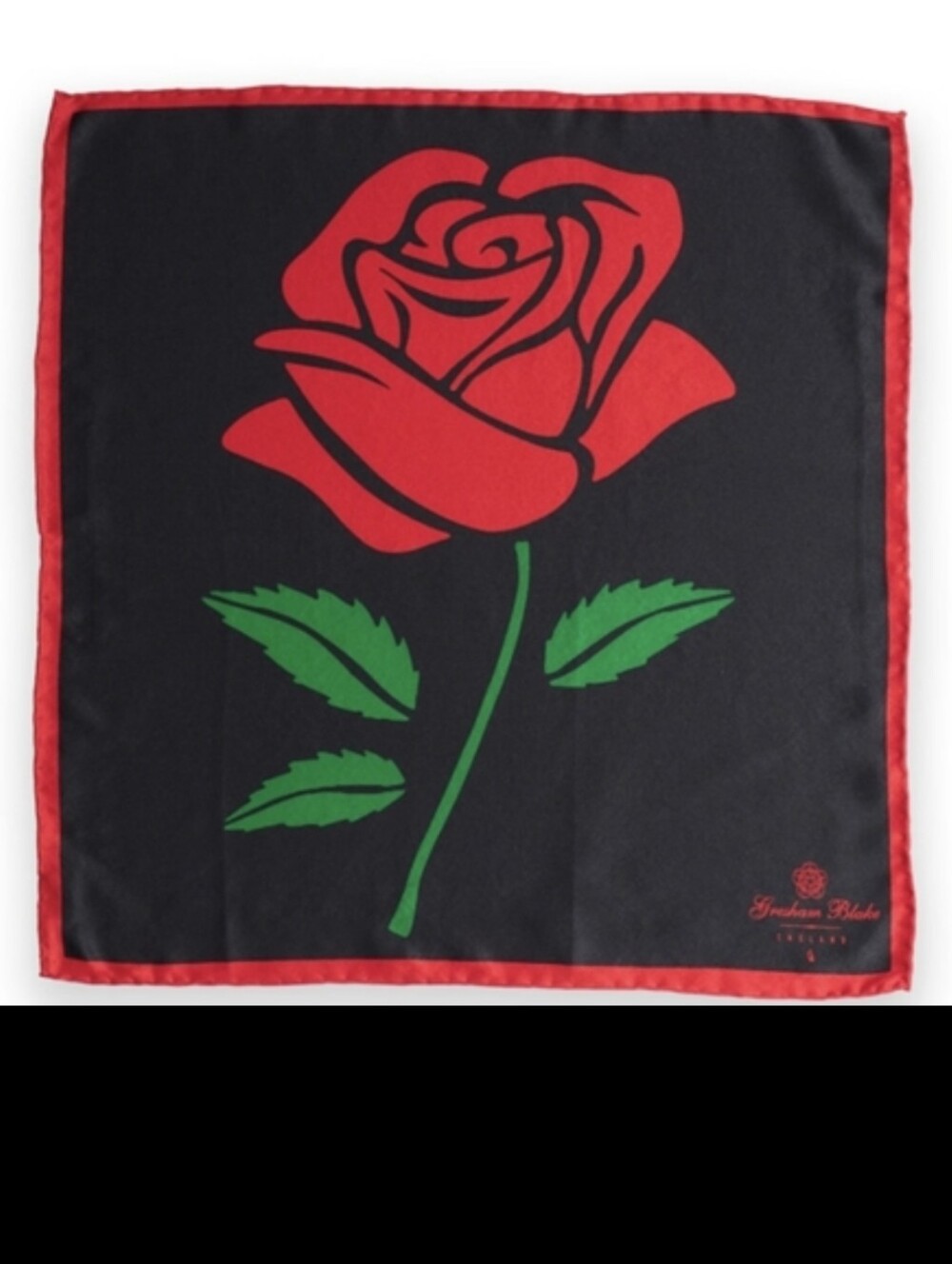 Elegant Red and Black Scarf